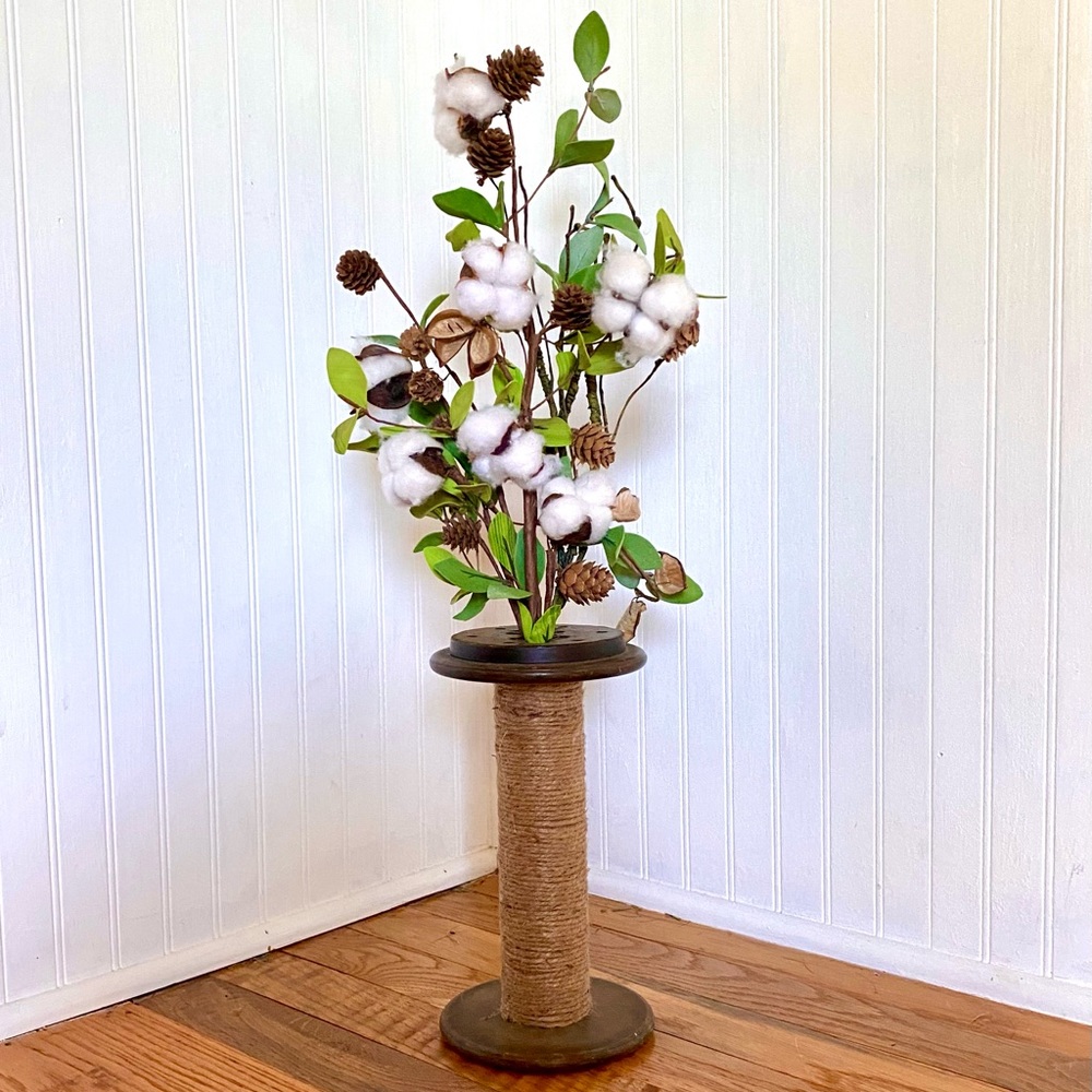 Vintage Thread Spool Cotton Arrangement